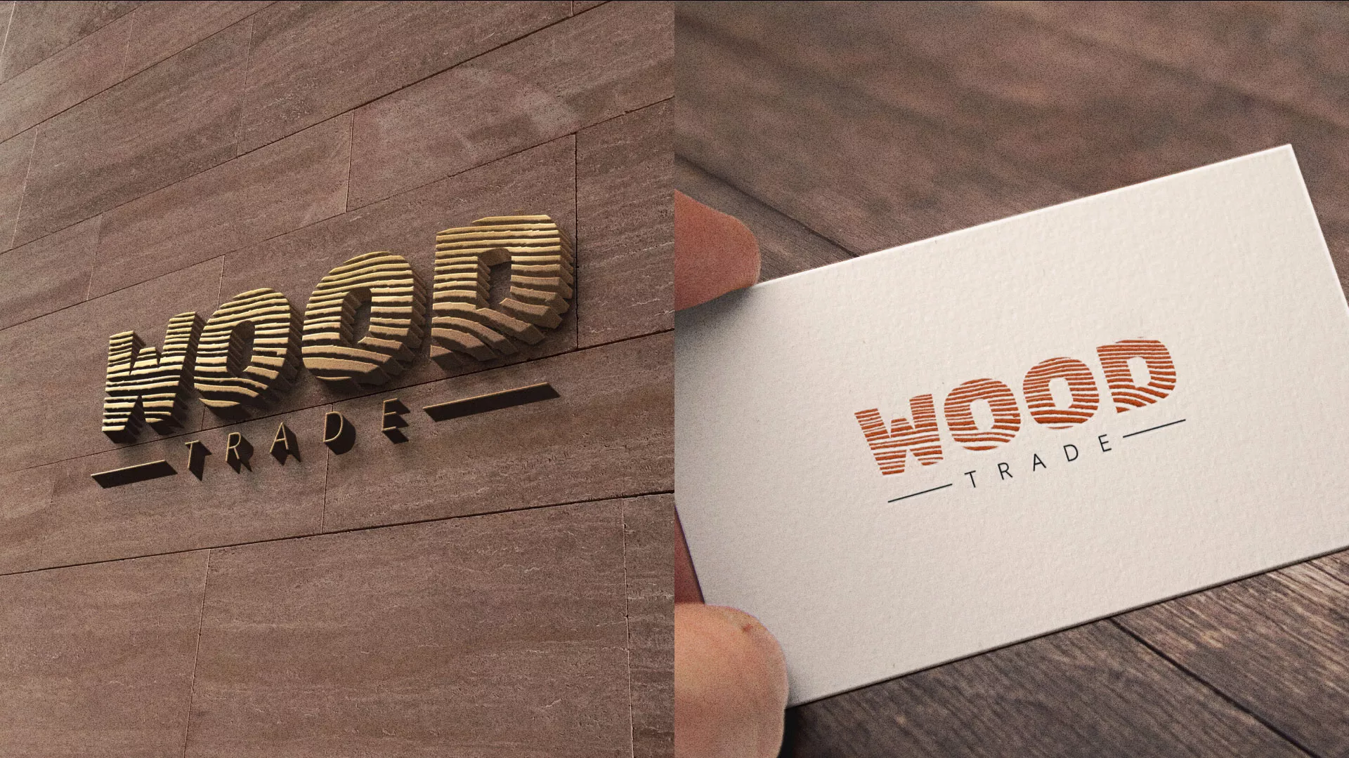 Разработка логотипа для компании «Wood Trade» в Салаире