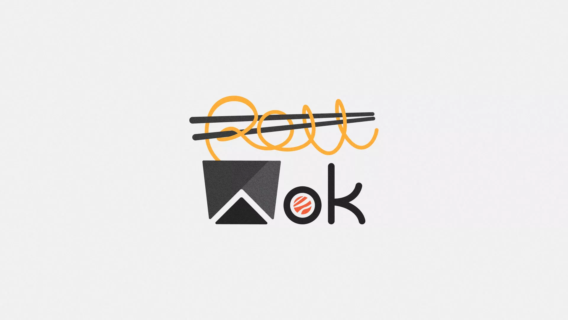 Разработка логотипа в Салаире для суши-бара «Roll Wok Club» Разработка логотипа в Салаире для суши-бара «Roll Wok Club»